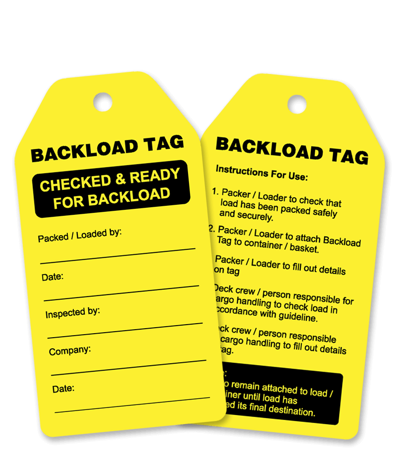 Backload-Tags